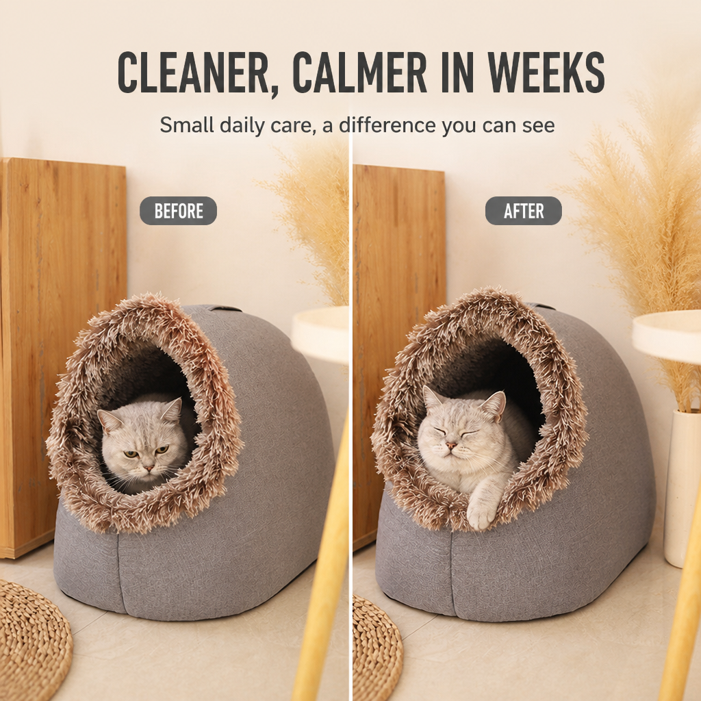 SnuggleNest™ — Your Pet’s Cozy Hideaway That Melts Winter’s Chill Away