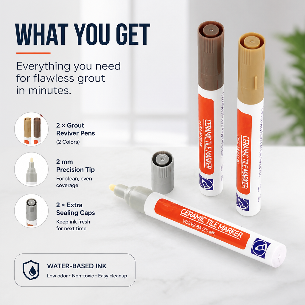 MiraSeal™ Grout Reviver — Instantly Banish Mold and Stains for Tiles You’re Proud to Show Off