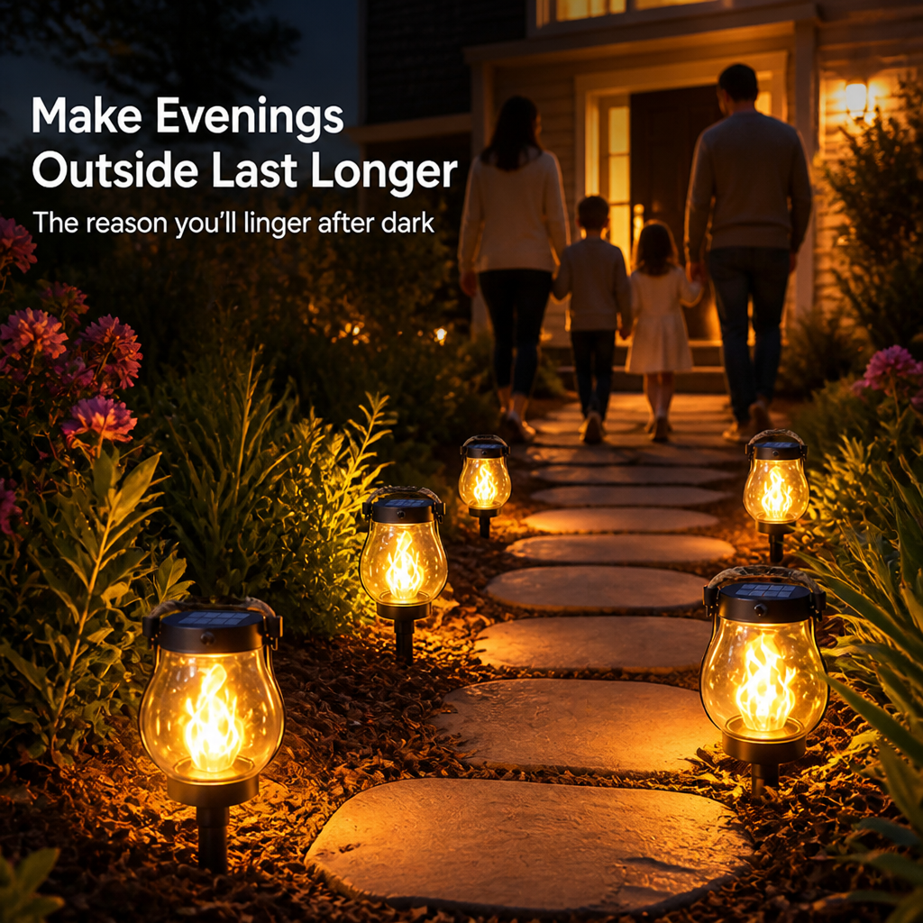 LumoraFlame™ — Ignite Cozy, Carefree Evenings with Safe, Solar-Powered Glow