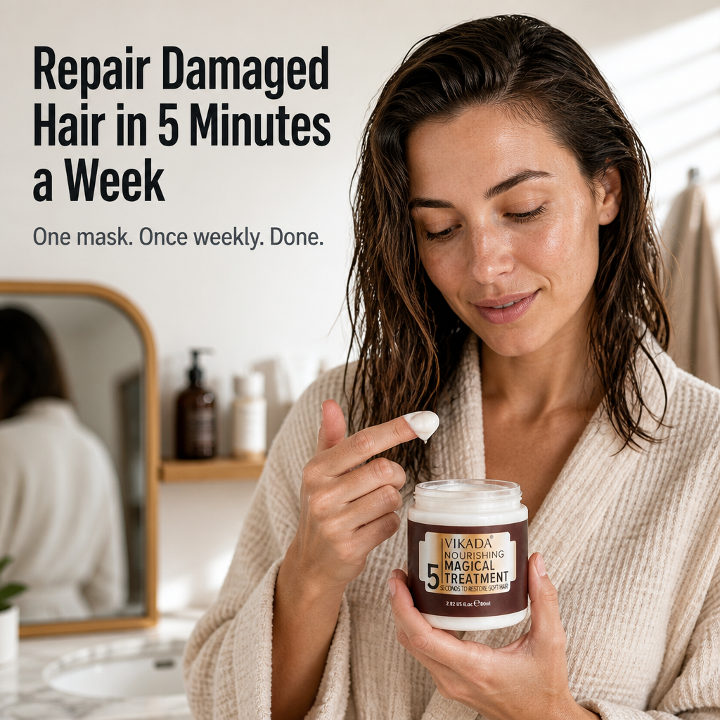LustraLuxe™ — Repair Damaged Hair Deeply in Just 5 Minutes Weekly