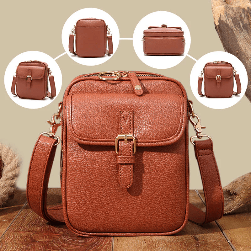 Lumiorex™ Leather Crossbody — Effortless Style and All-Day Confidence Without the Bulk
