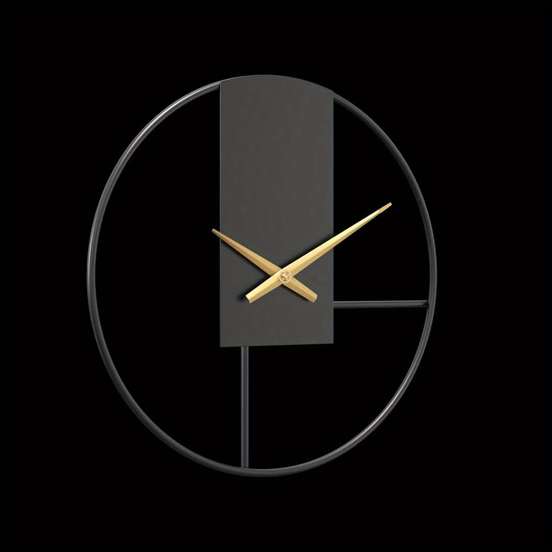 Sleek 16-Inch Modern Metal Wall Clock for Any Space