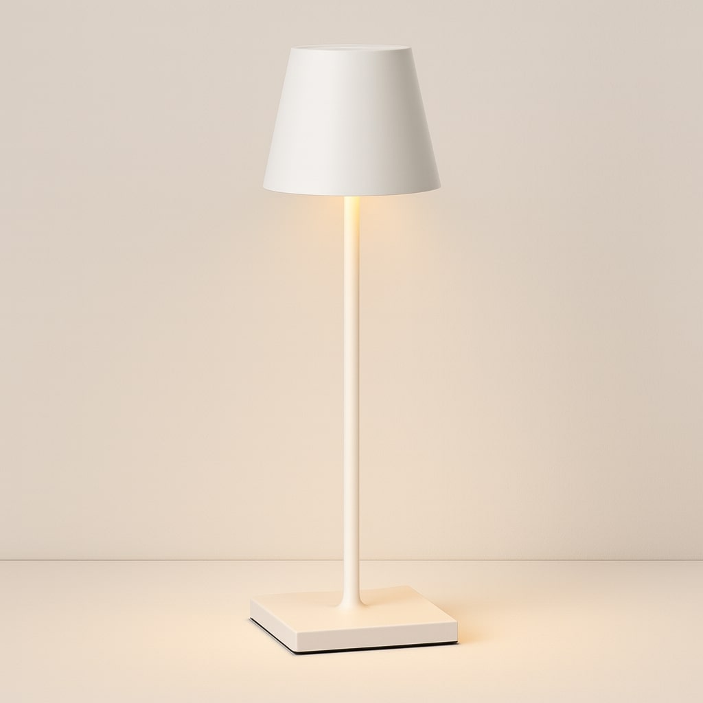 Wireless LED Desk Lamp with Touch Dimmer – Cordless, Clean Ambiance