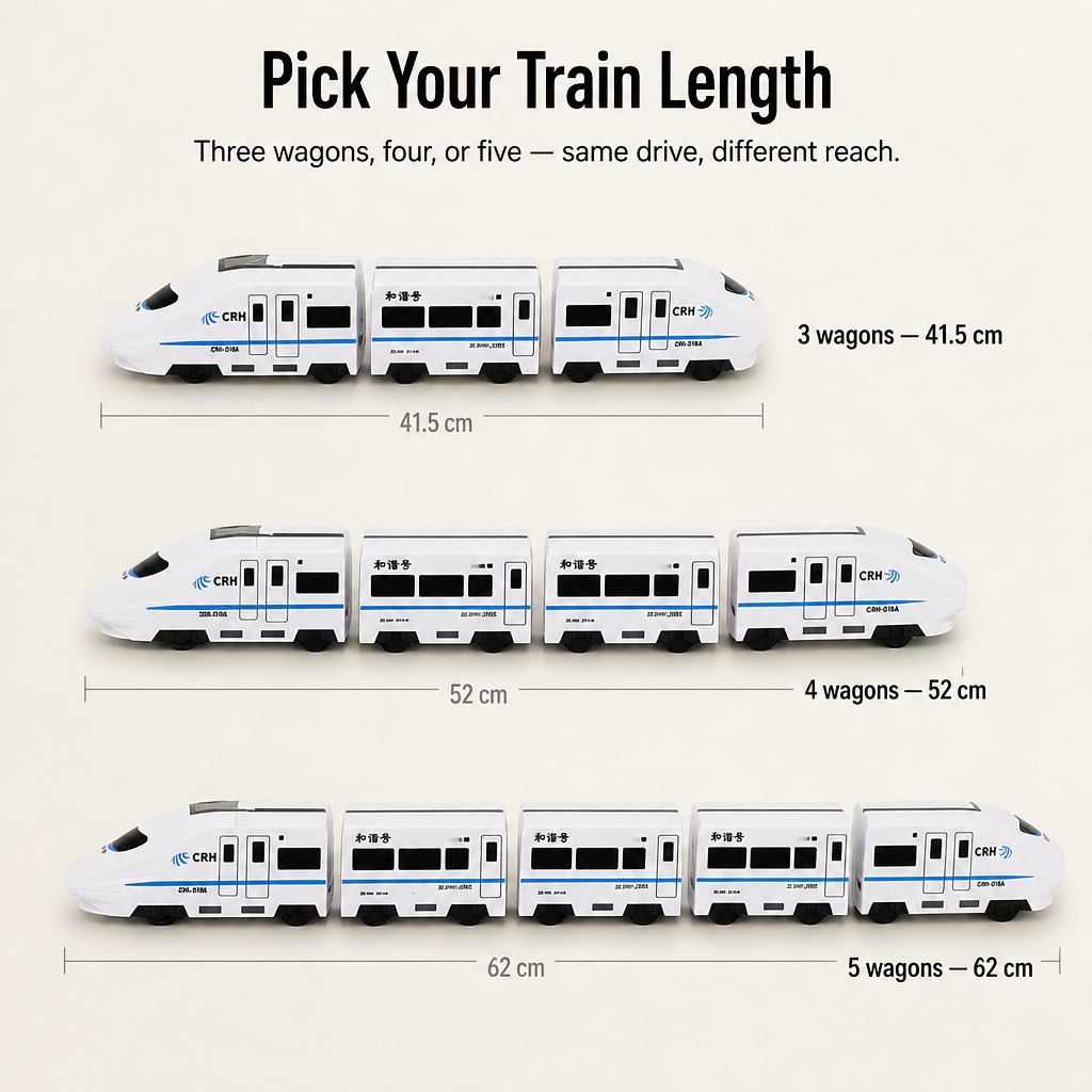 BrainBuzz Express™ — Dash a Lifelike Bullet Train Across Their Bedroom Floor