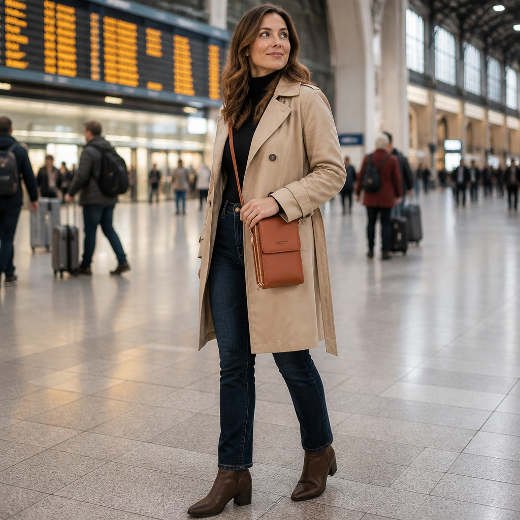 VividGuard™ – Touch-Free Crossbody Phone Bag with RFID Shielding