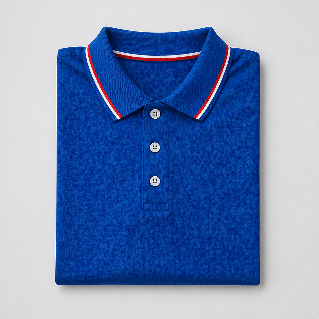 ValorCore™ – Classic Polo Shirt Set with Signature Striped Collar, Wrinkle-Free