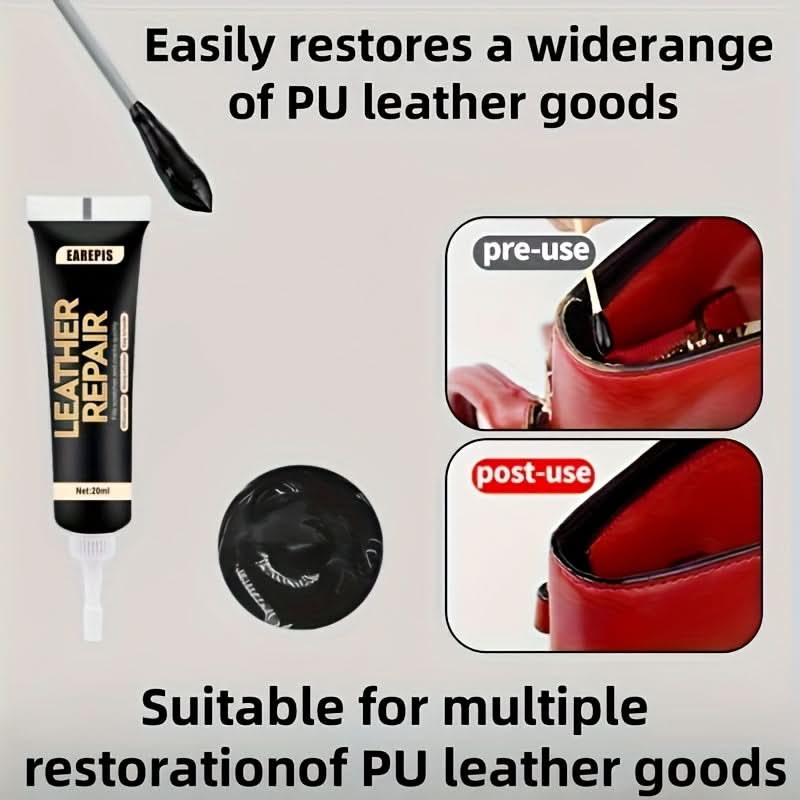 Black PU Leather Repair Cream for Edges