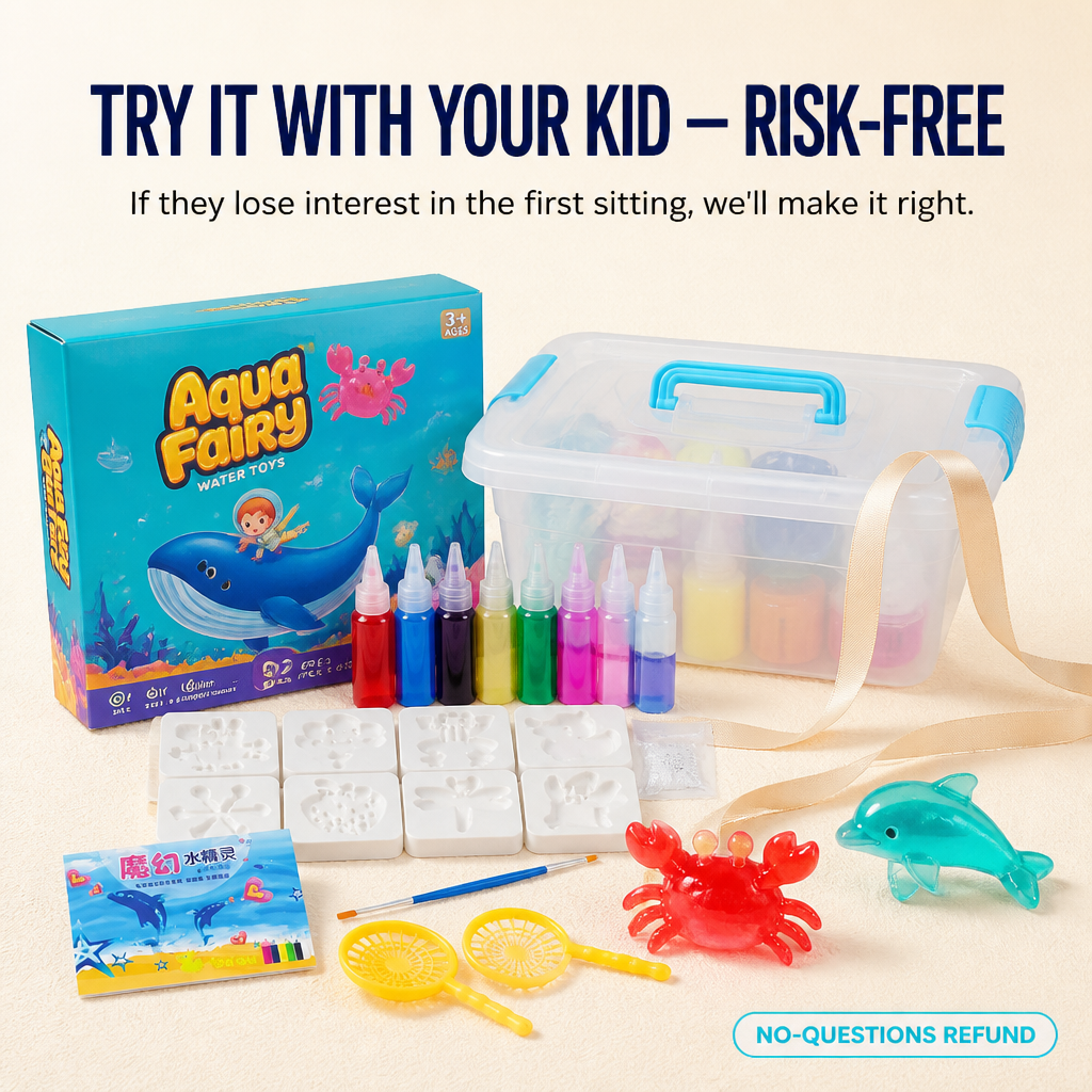 TactilGlow™ — See Colored Gel Transform Into Squishy 3D Water Critters
