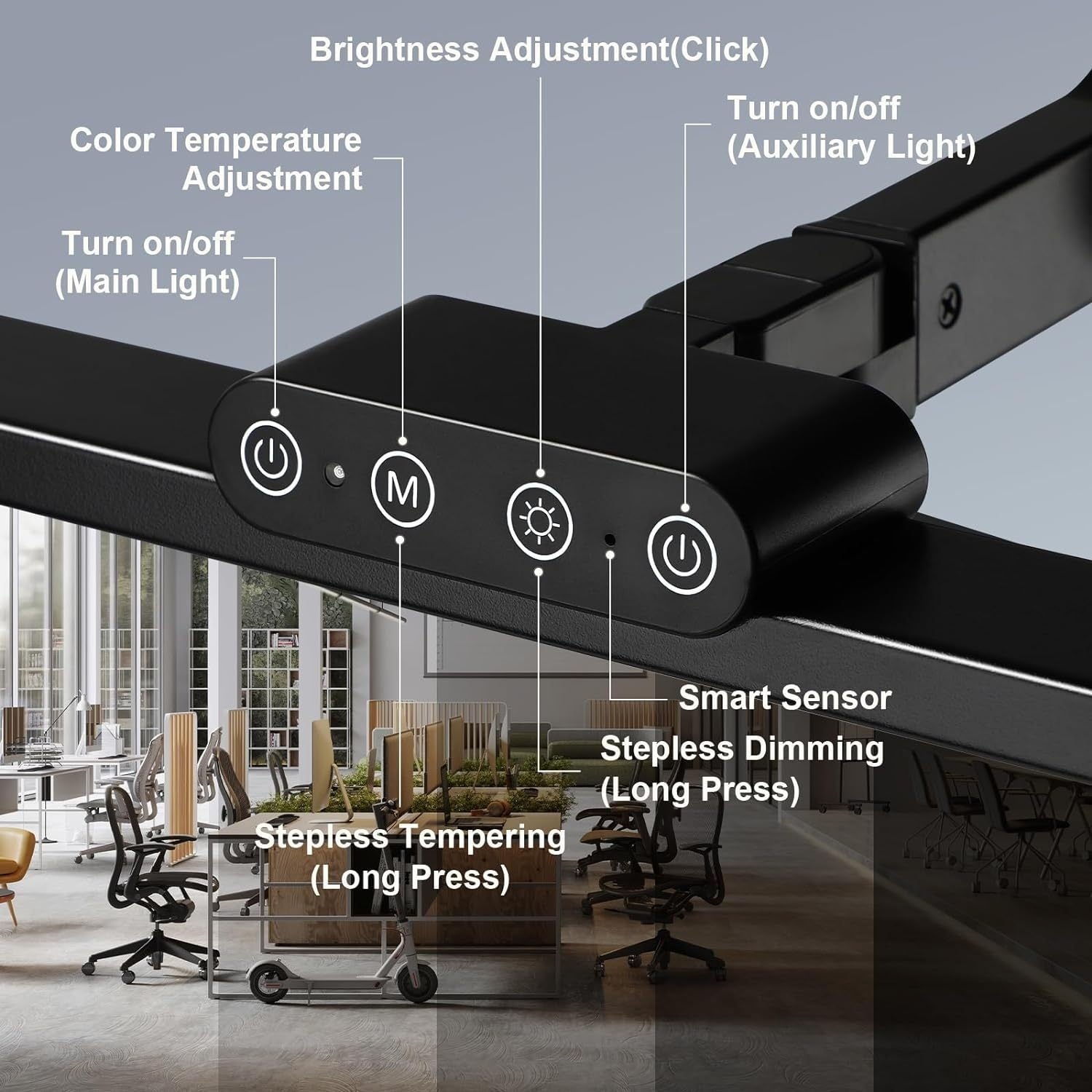 LumosFlex – 24W Adjustable LED Desk Lamp with Versatile Clamp
