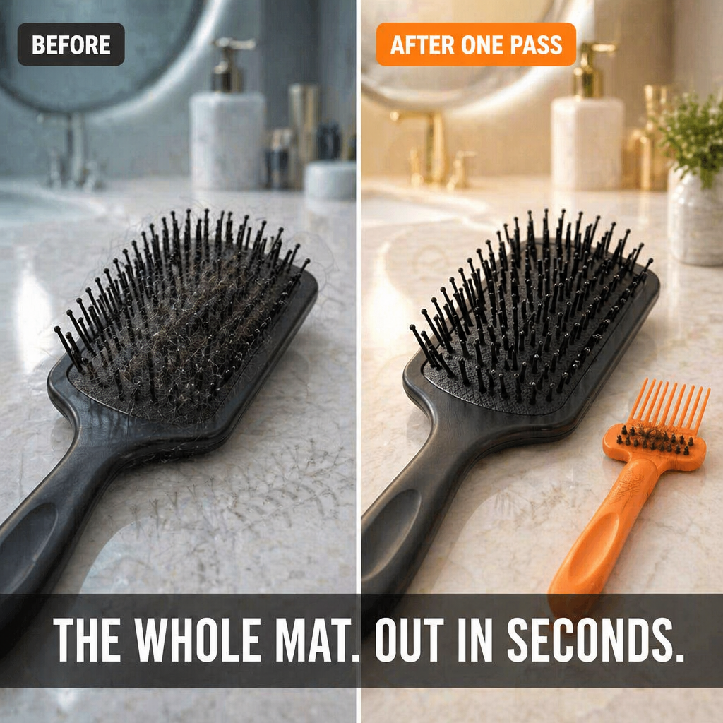 BrushVibe™ — Detangle Knots and Scrub Away Grime from Every Brush