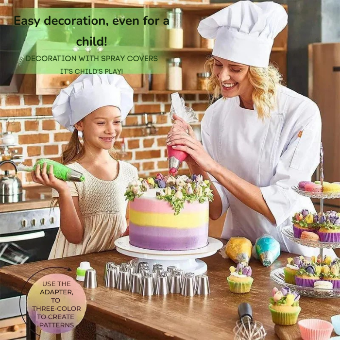LushPetal™ Tulip Nozzle Set — Unleash Stunning Cakes That Captivate and Inspire Every Celebration