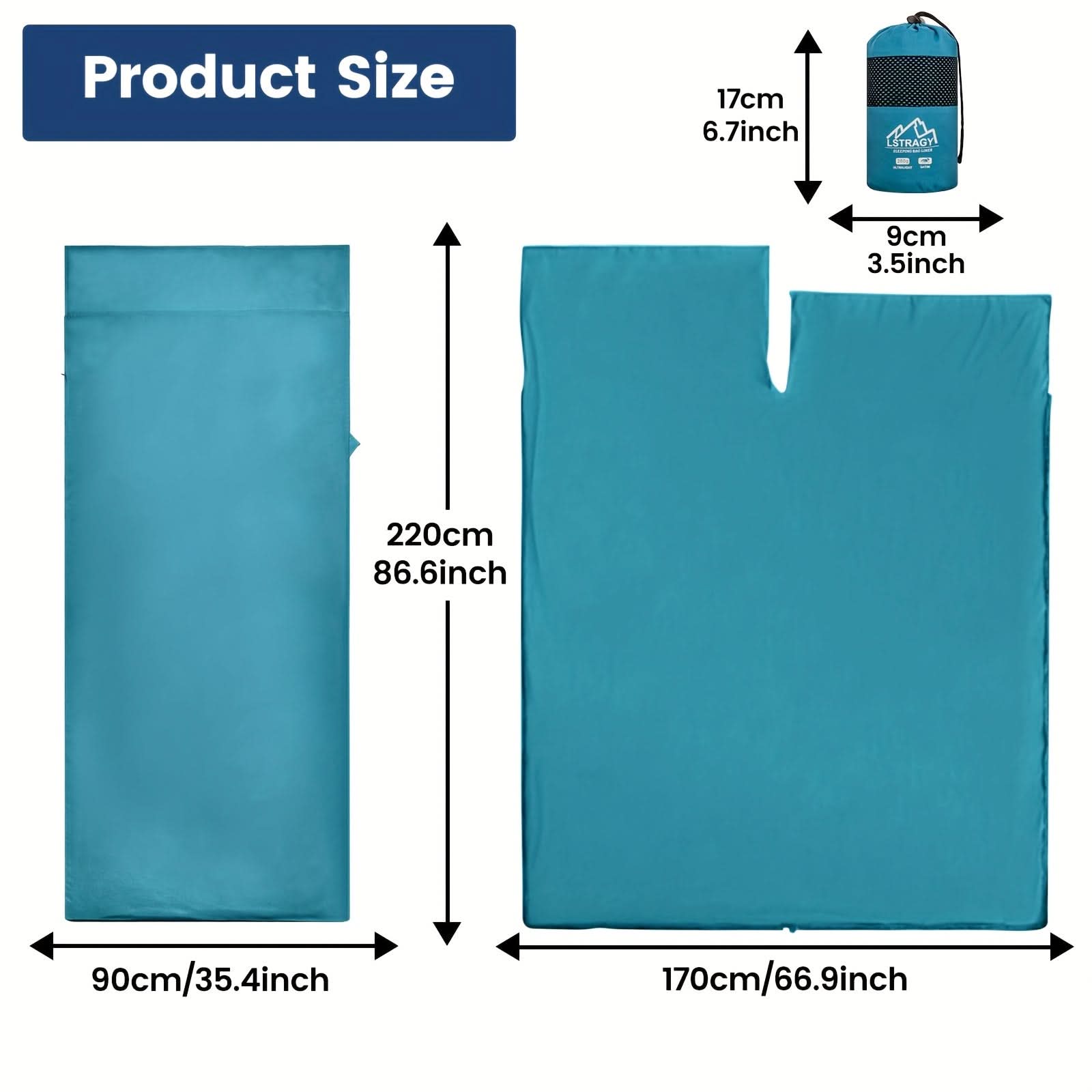 Lightweight Travel Sleeping Bag Liner