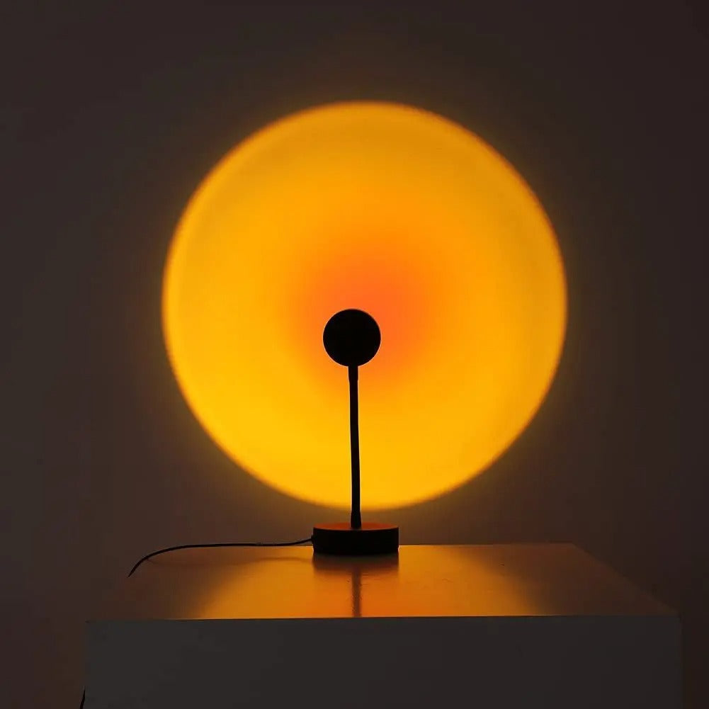 Sunset Lamp | 16 Colors + Remote LED Projector Table Lamp with USB Nightstand Light