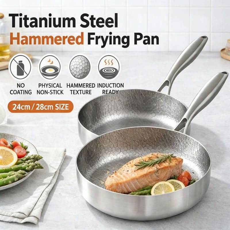 Durable Frying Pan for Induction and Gas Cooking Appliances