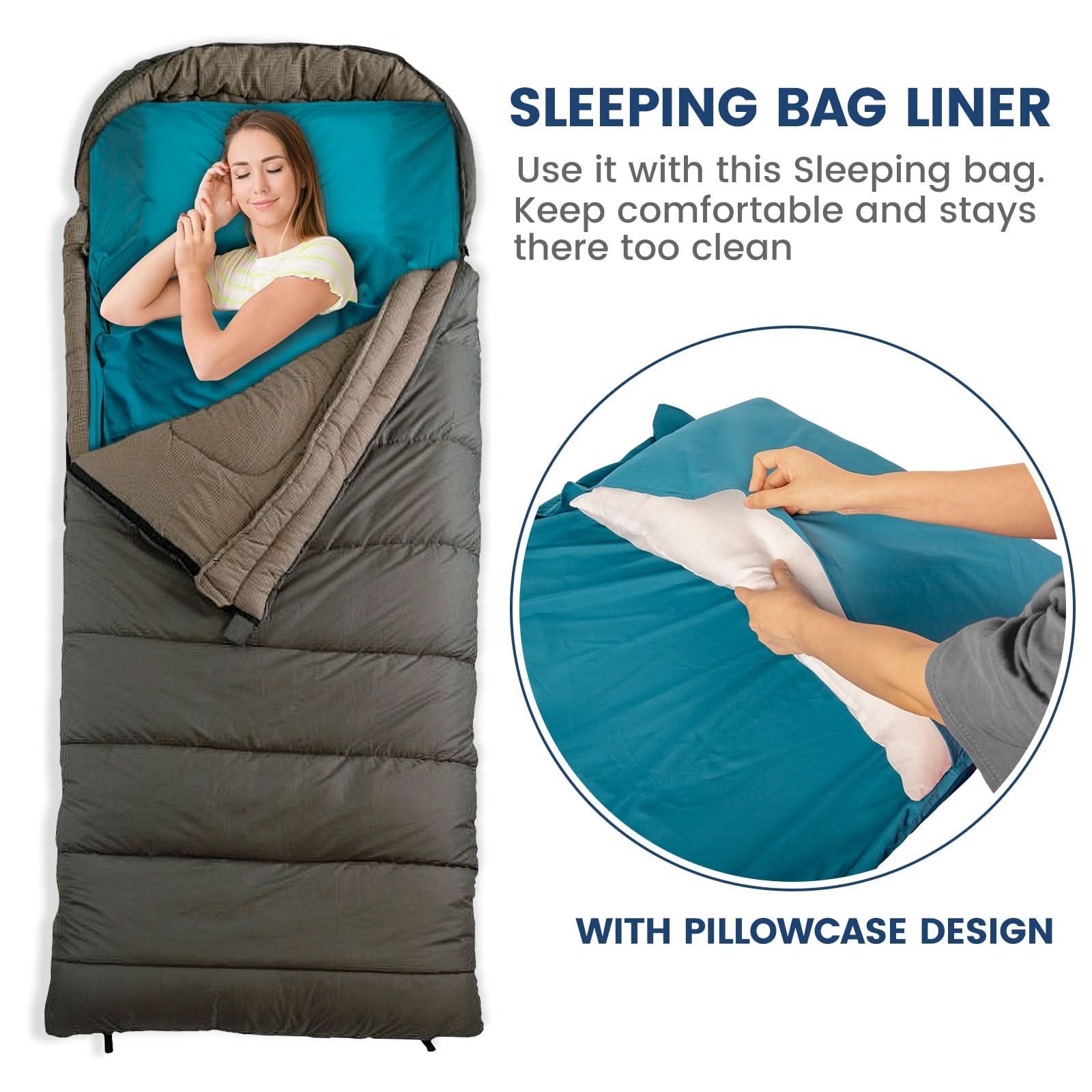 Lightweight Travel Sleeping Bag Liner