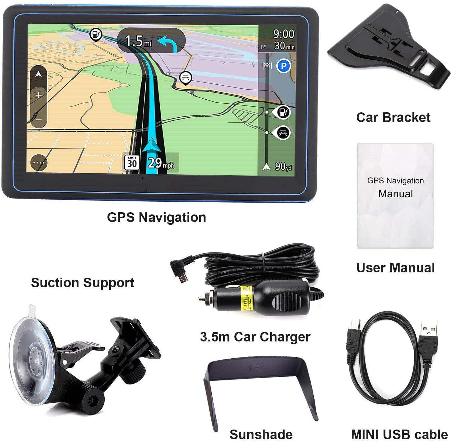 7-Inch Smart Navigation System – Enhanced Driving Companion