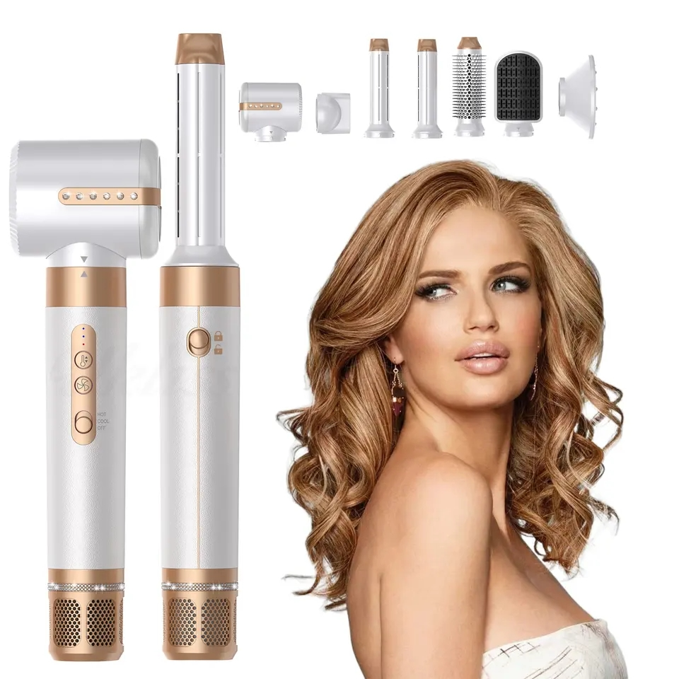 Versatile 7-in-1 Hair Styling Tool for Effortless Looks
