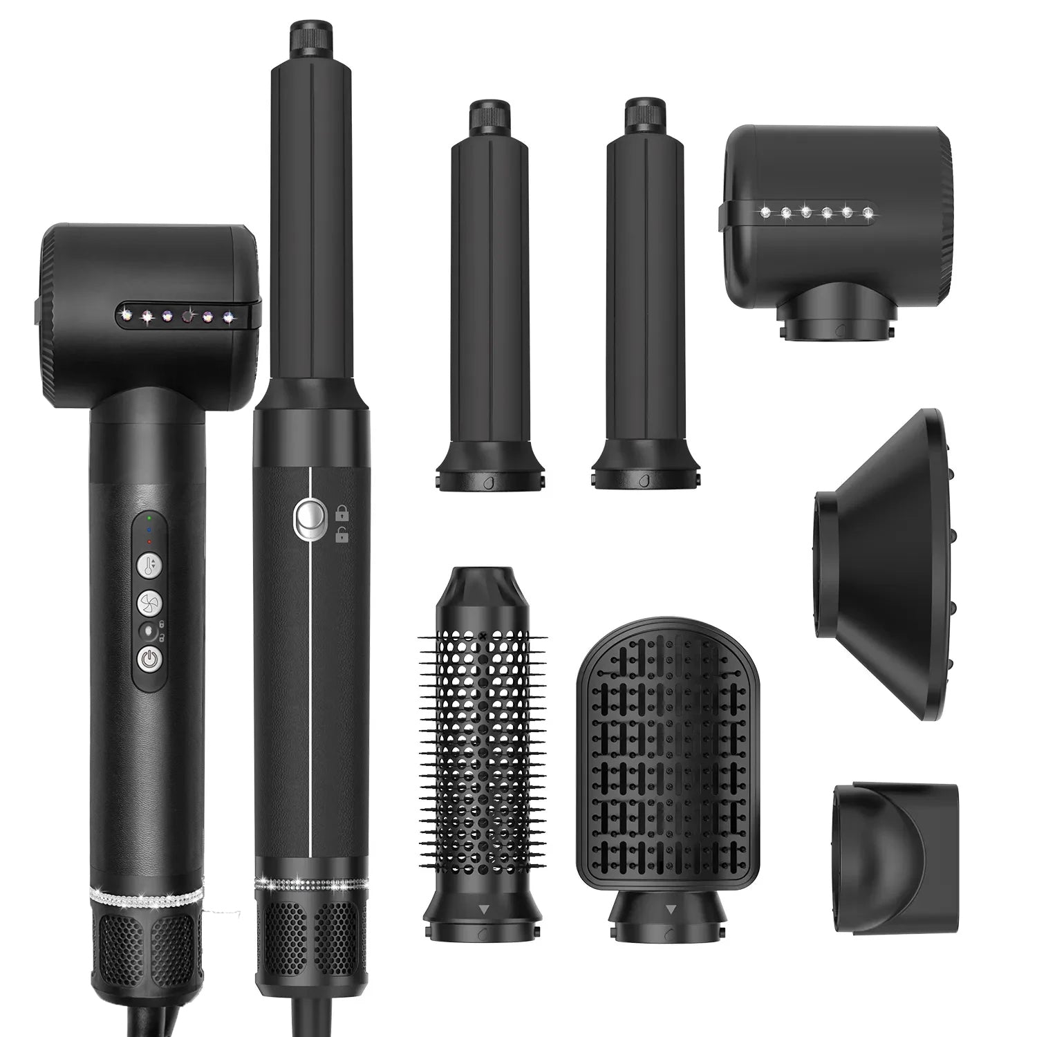 Versatile 7-in-1 Hair Styling Tool for Effortless Looks