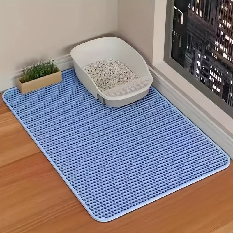PurrfectClean - Waterproof Honeycomb Cat Litter Mat with Odor Control