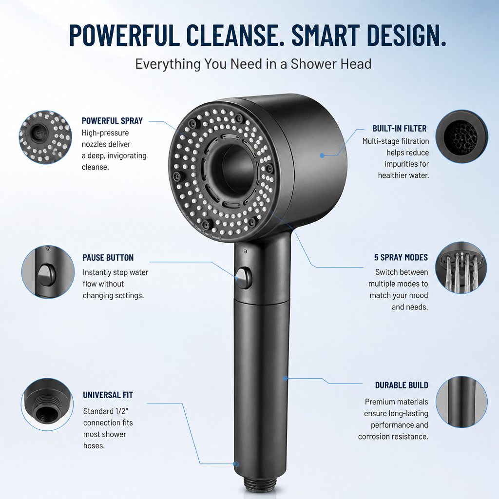 VivantPure™ — Recharge Your Senses with Silky, Powerful Showers That Glow