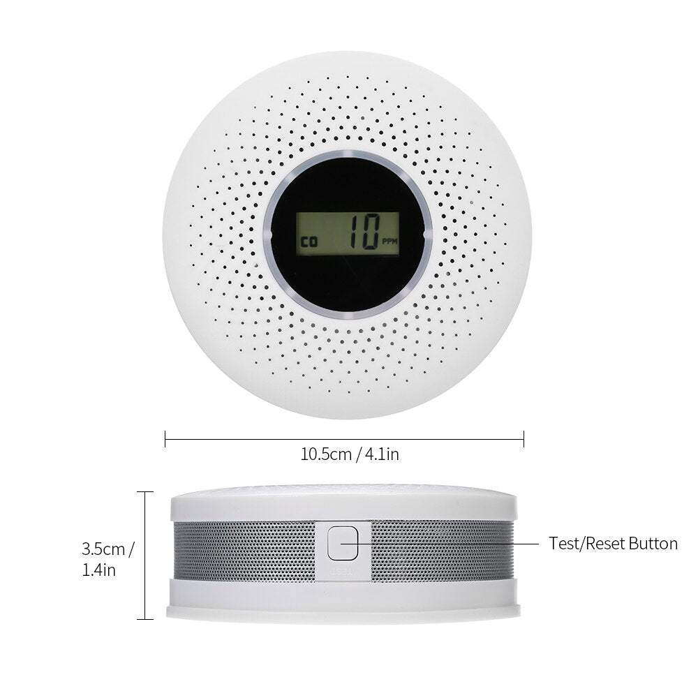 Smoke & Carbon Monoxide Alarm | Dual Sensor System | Loud Warning | AirSecure