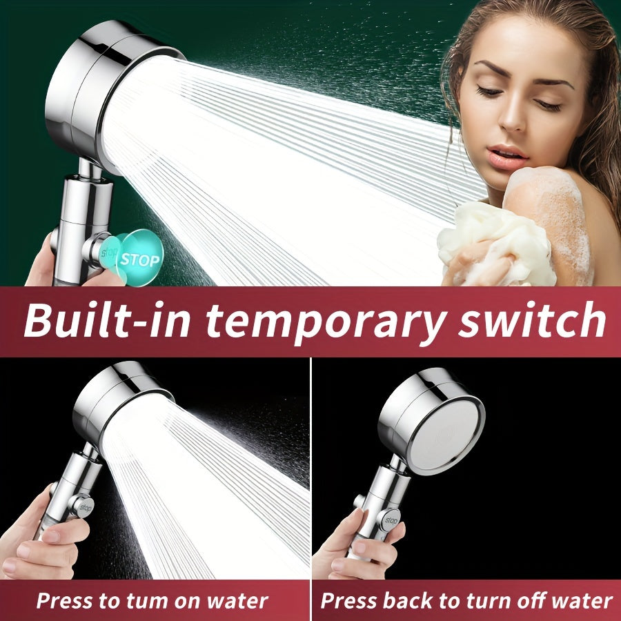 AquaBliss – Versatile High-Pressure Shower Head with 3 Spray Options