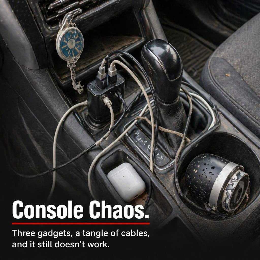 LumiVibe™ — Power, Scent & Star-Project Your Car with One Plug