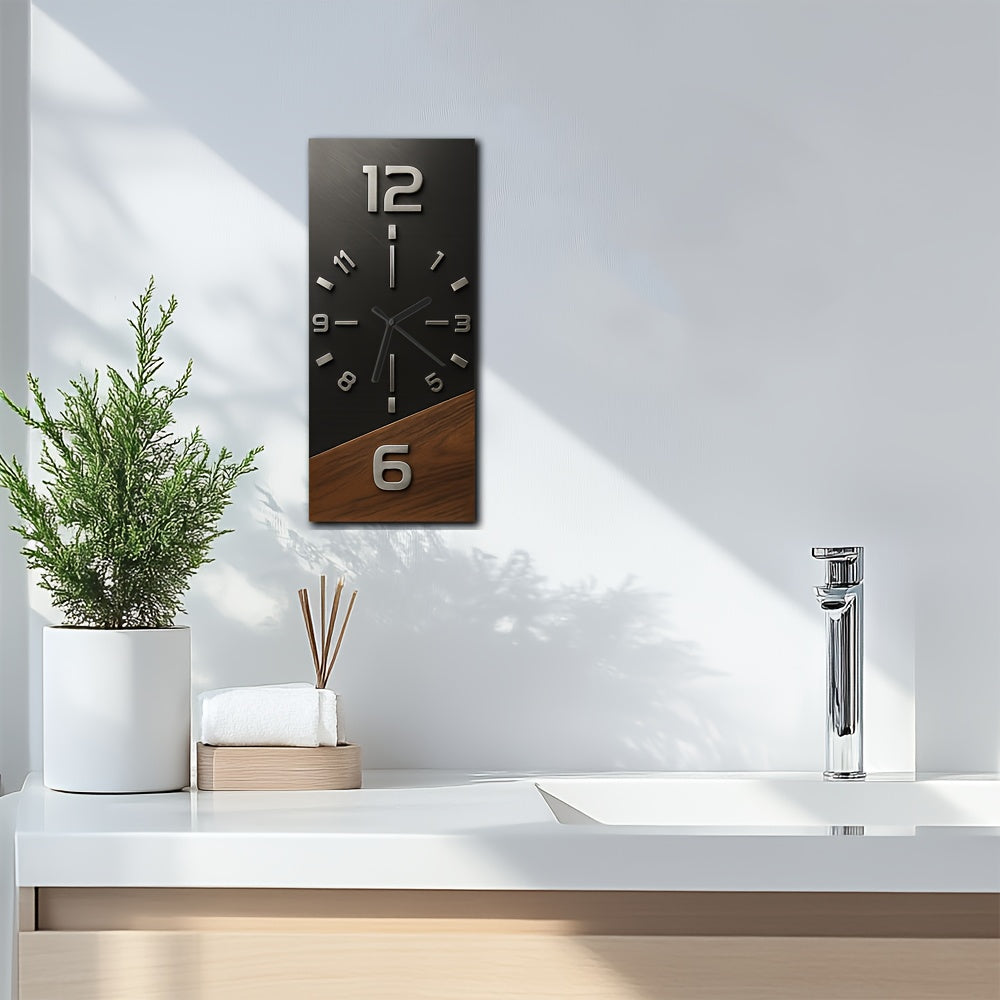 Natural Elegance - Stylish Wooden Wall Clock with Contrast