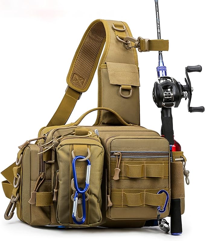 All-Weather Fishing Backpack with Versatile Storage Solutions