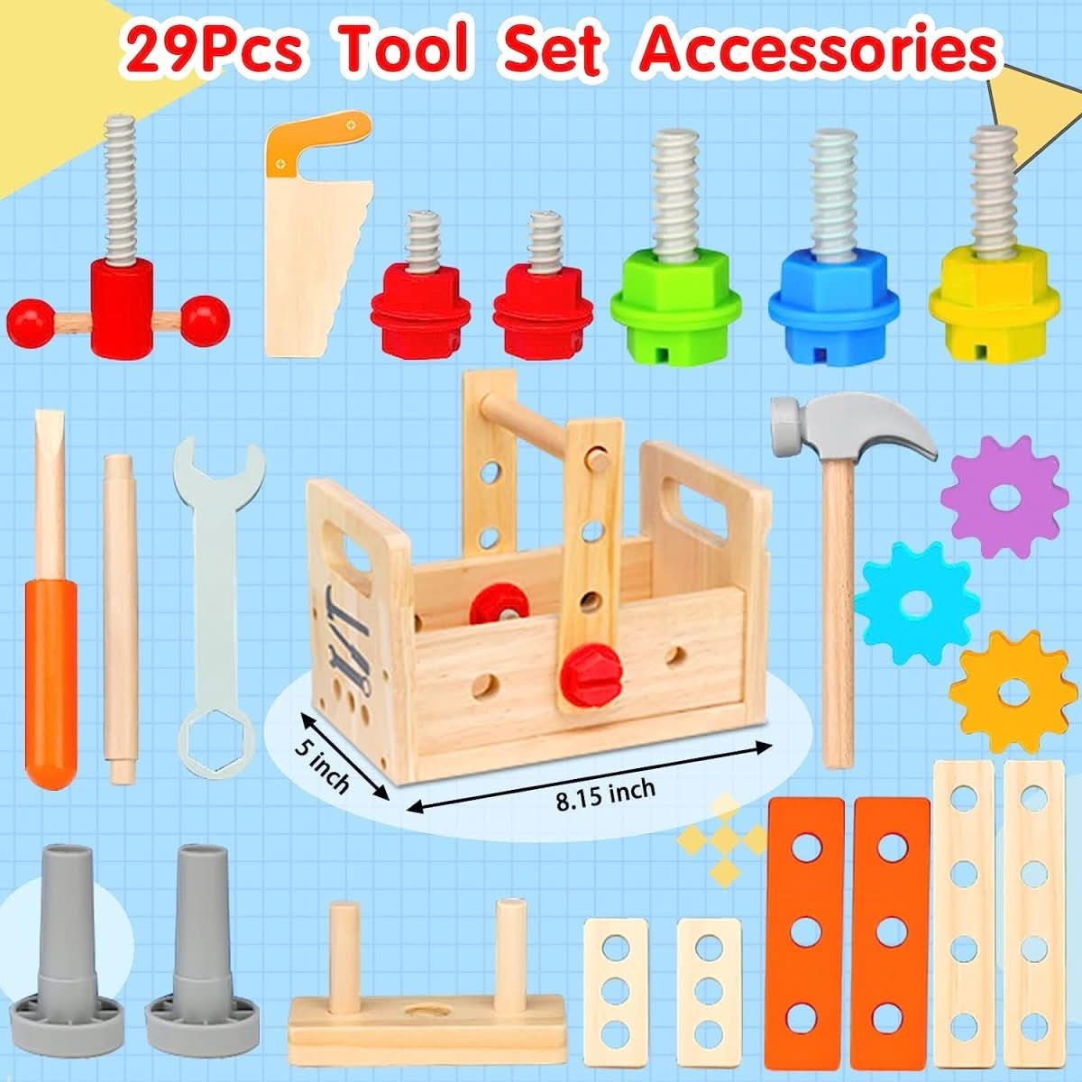 Creative Builder's Wooden Kit – Spark Imagination from 6 Months
