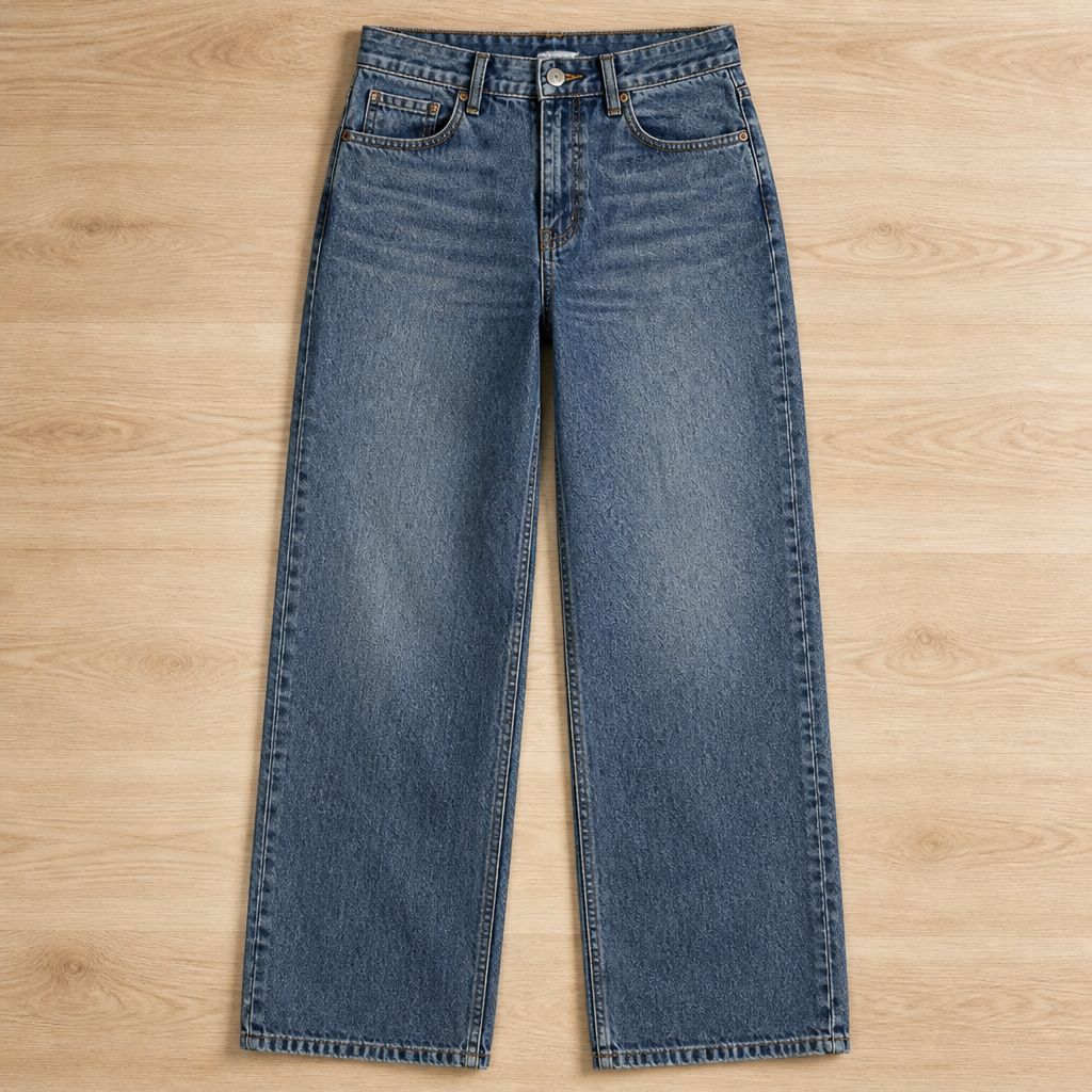 Vérova™ – High-Rise Wide-Leg Vintage Jeans with No-Gap Waist