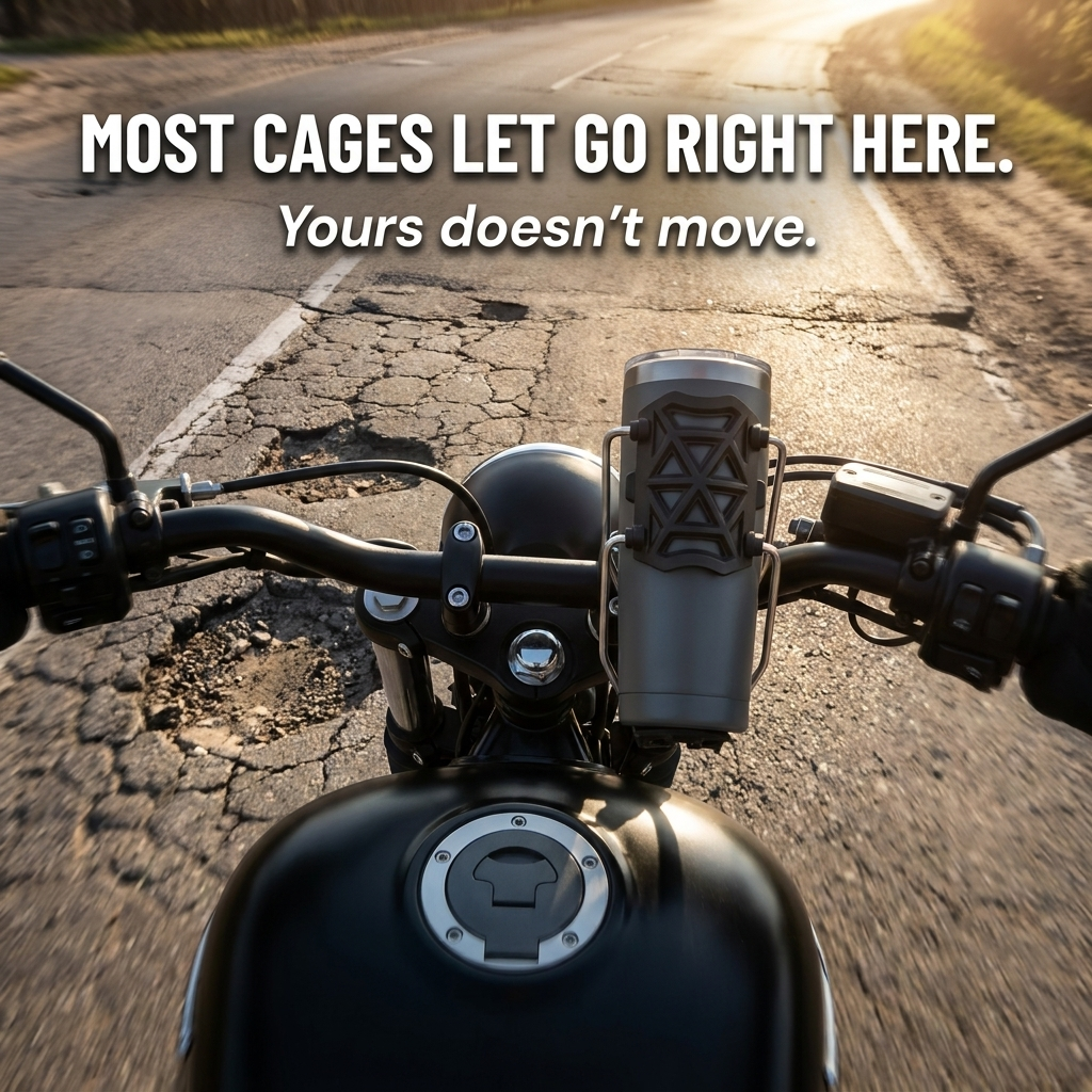 VeloGrip™ — Secure Your Bottle Firmly to Prevent Bouncing on Rough Rides