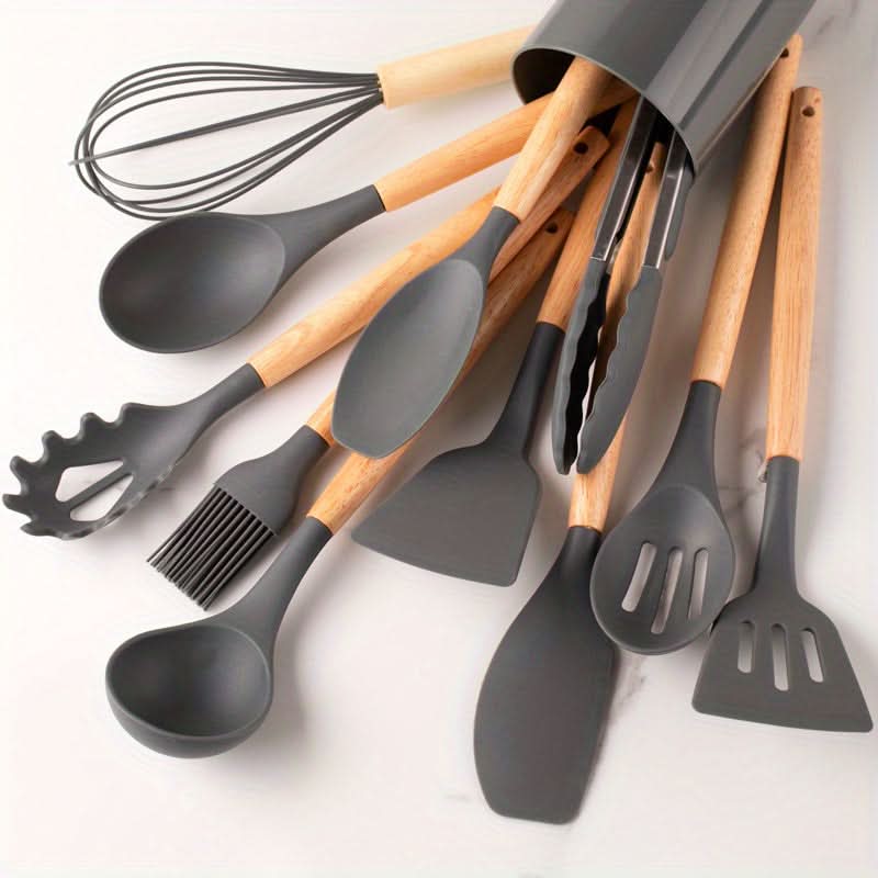 Complete 12-Piece Silicone Utensil Collection | Durable & Easy Clean