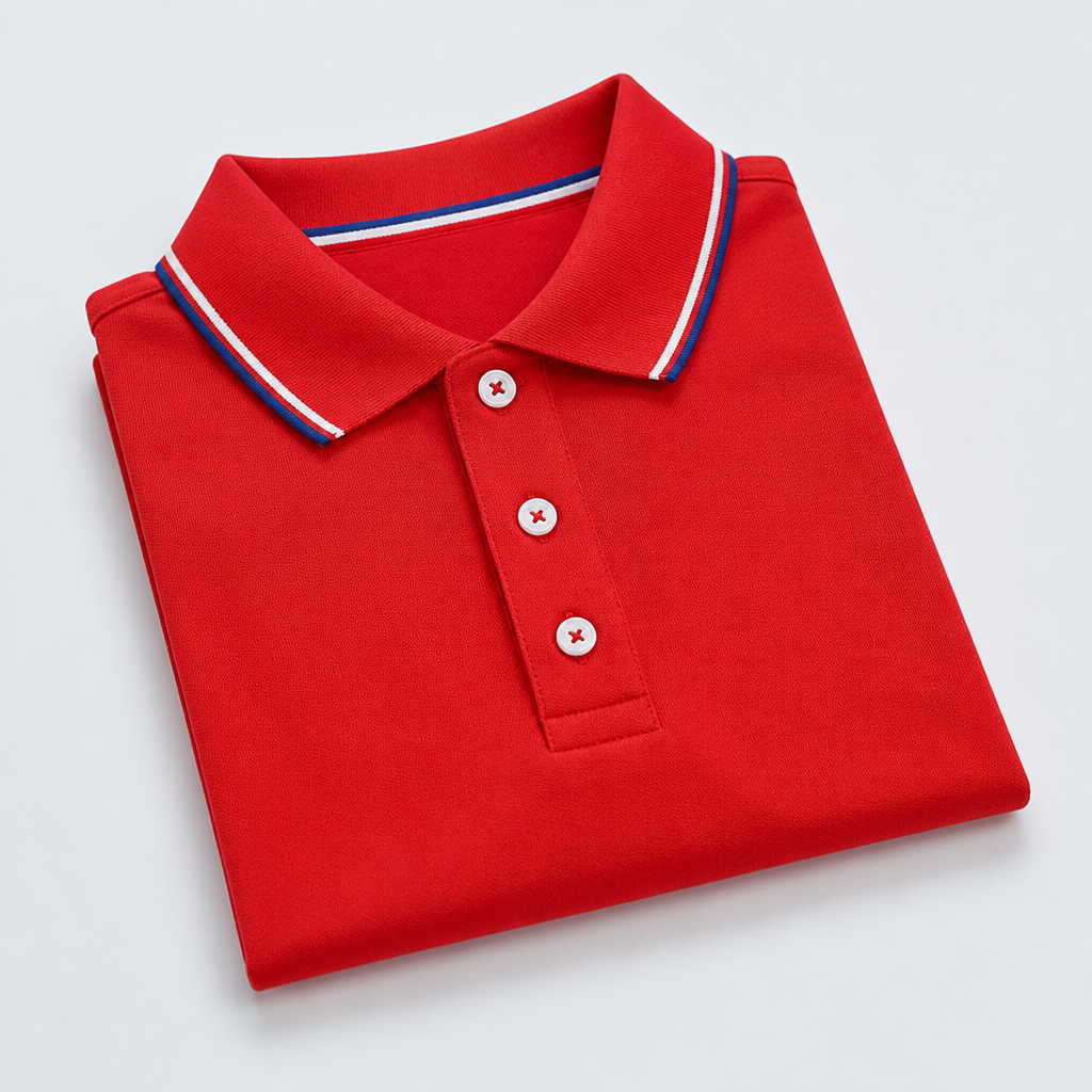 ValorCore™ – Classic Polo Shirt Set with Signature Striped Collar, Wrinkle-Free