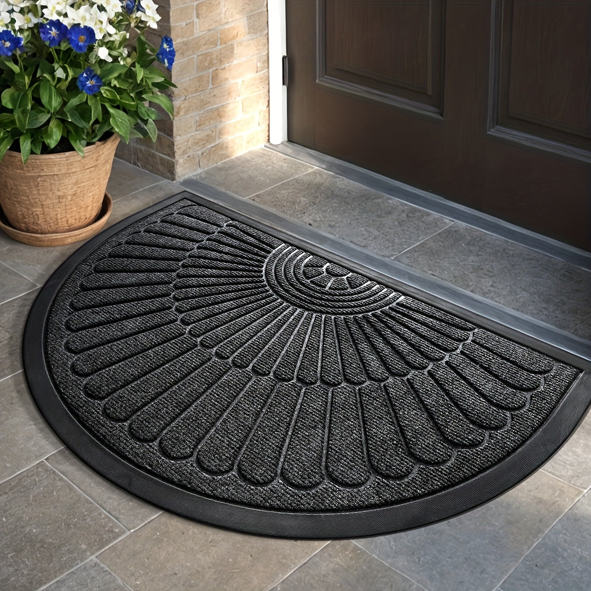 EntryGuard Ultra-Thin Welcome Mat for Home & Garage