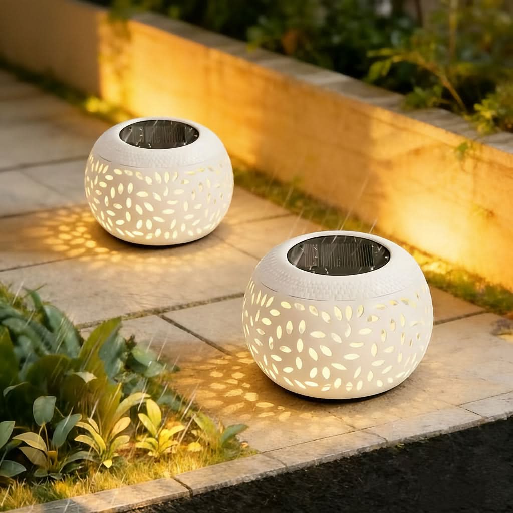 Outdoor Metal Table Lamp with Solar Power