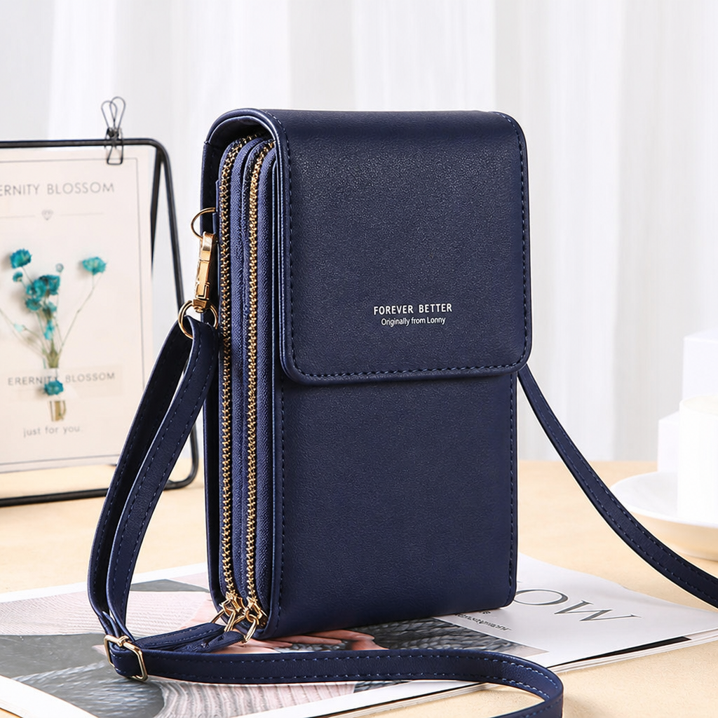VividGuard™ – Touch-Free Crossbody Phone Bag with RFID Shielding