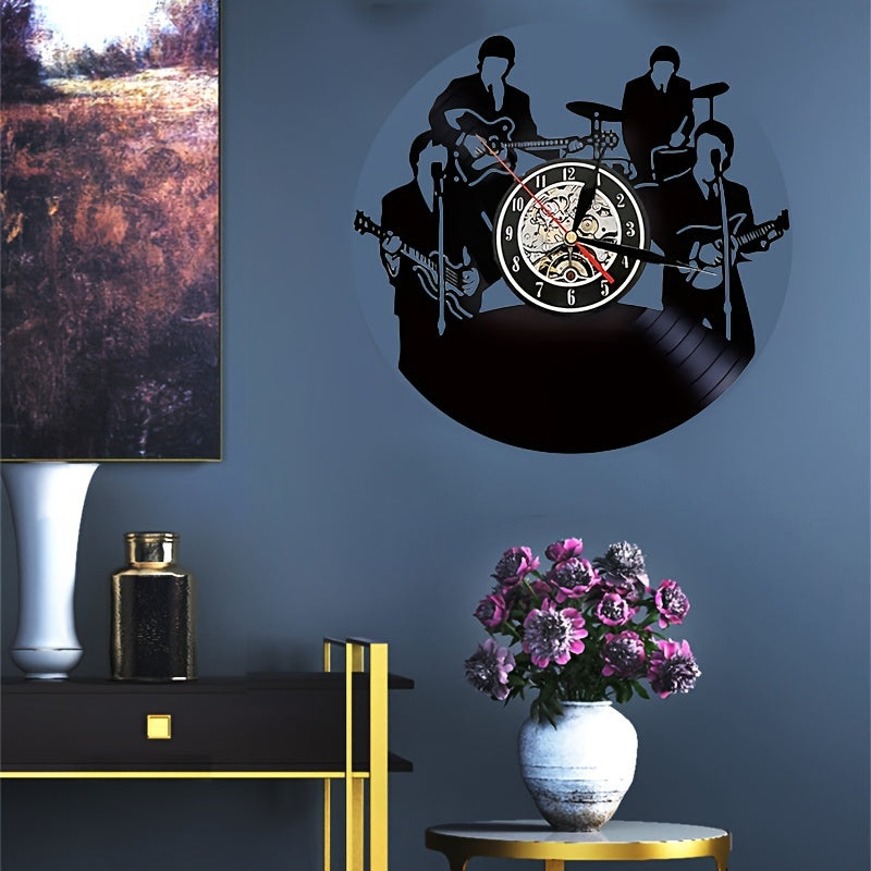 GrooveTime – Classic Vinyl Record Wall Clock