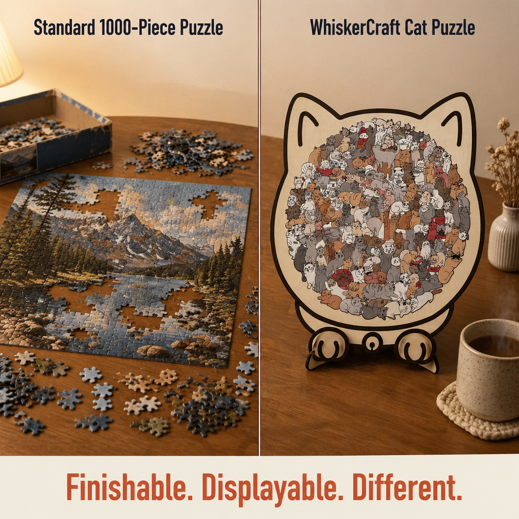 WhiskerCraft™ — Assemble a Giant Cat from 135 Mini Cats in Just One Evening