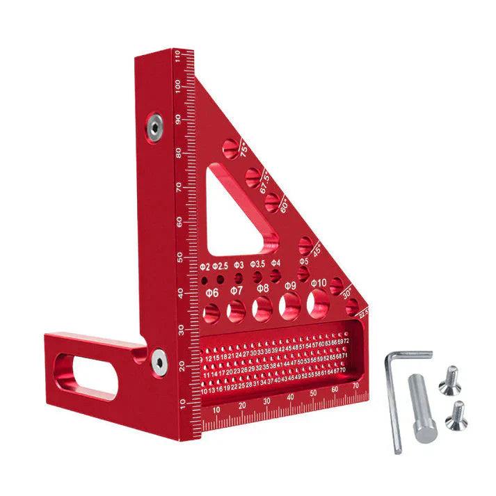 Angle Drill Guide with Aluminum Stop and Millimeter Scale