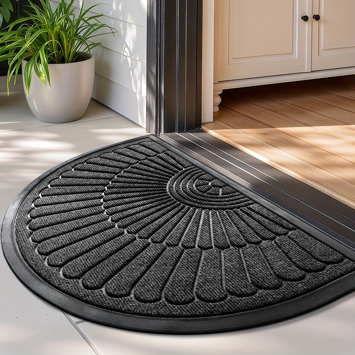 EntryGuard Ultra-Thin Welcome Mat for Home & Garage