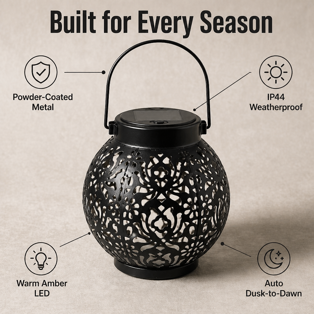 LumiFleur™ Solar Lantern — Project Enchanting Floral Shadows Throughout Your Backyard