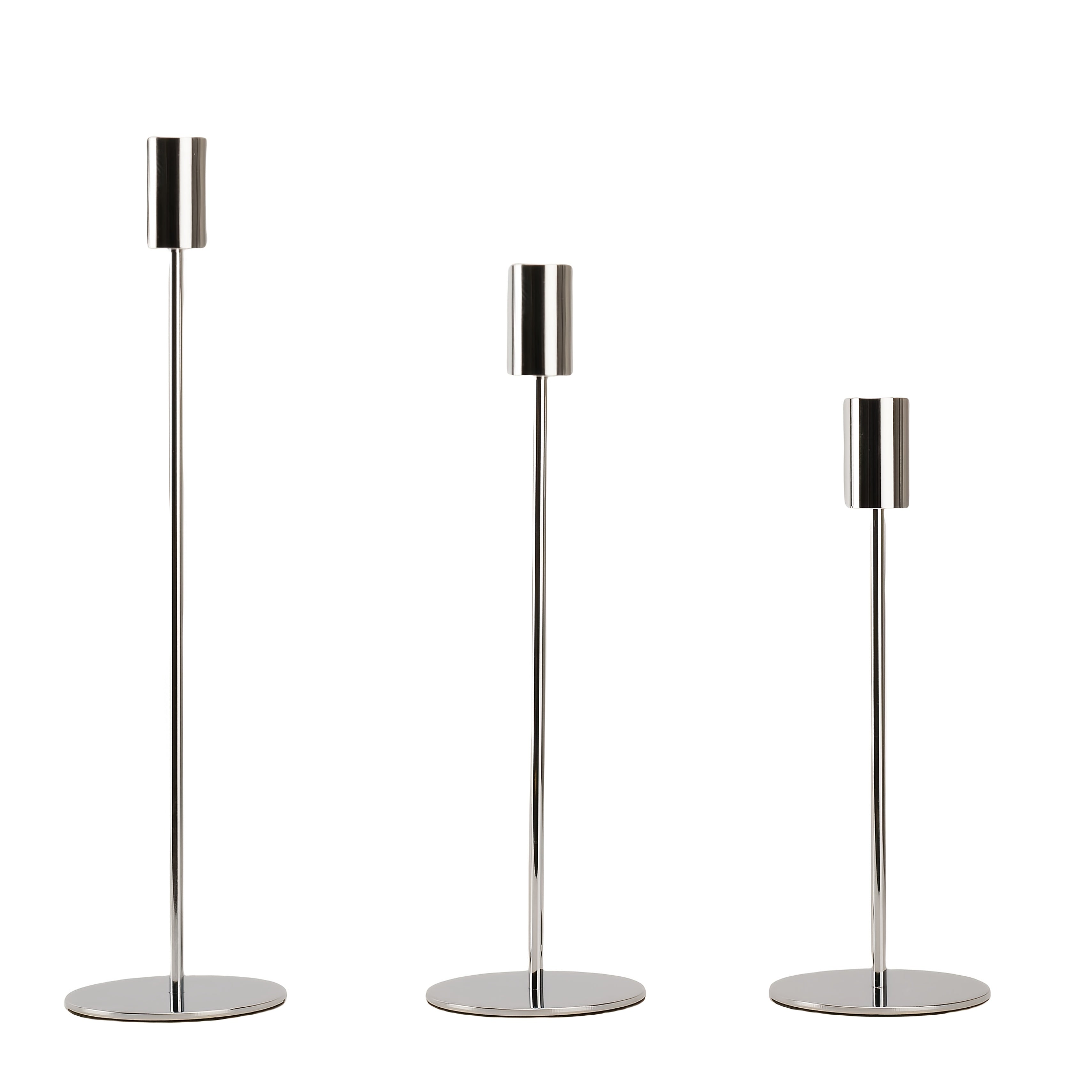 Gilded Elegance – Trio of Stunning Iron Candle Holders