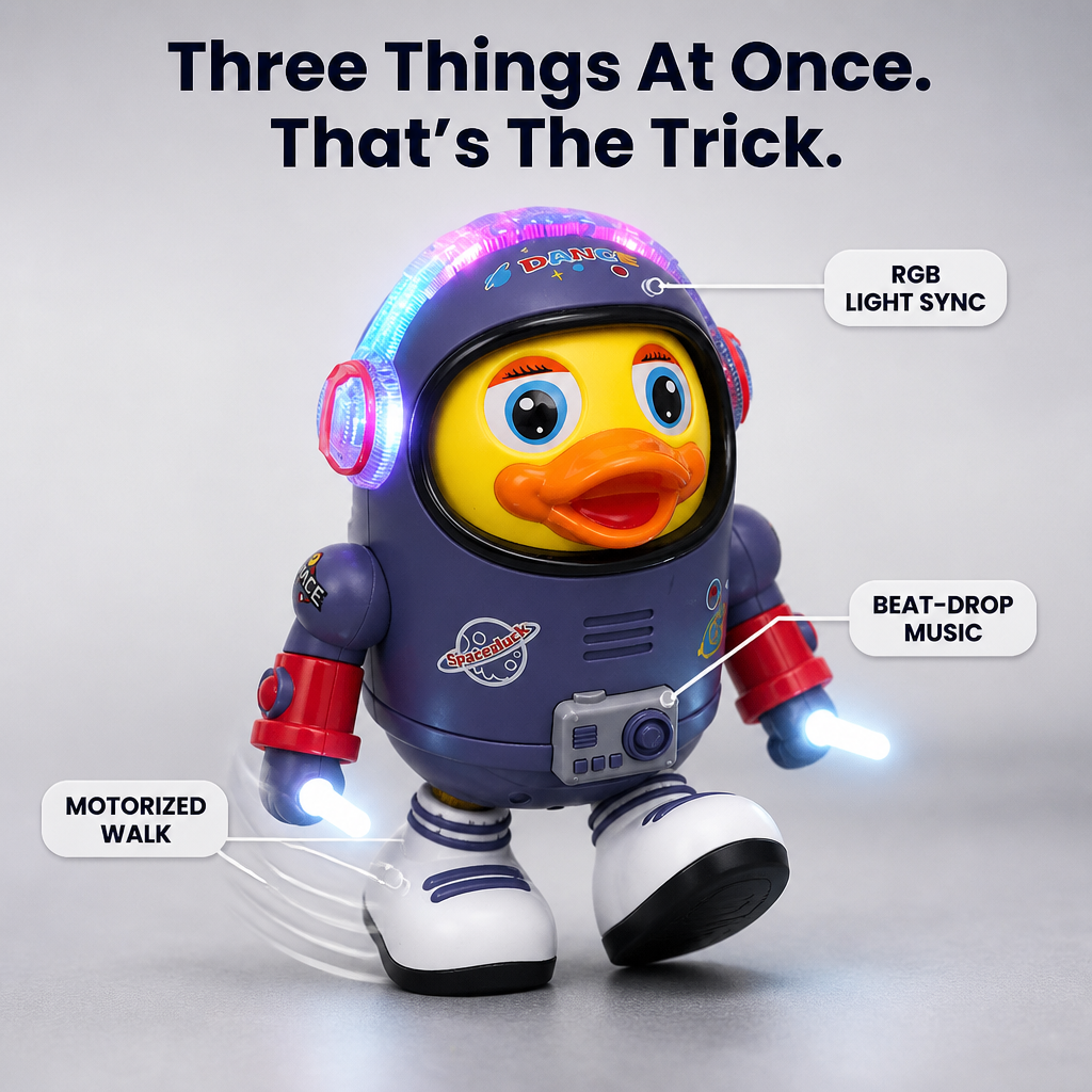 CosmoQuack™ — Tire Out Toddlers Without an iPad in Only 20 Minutes