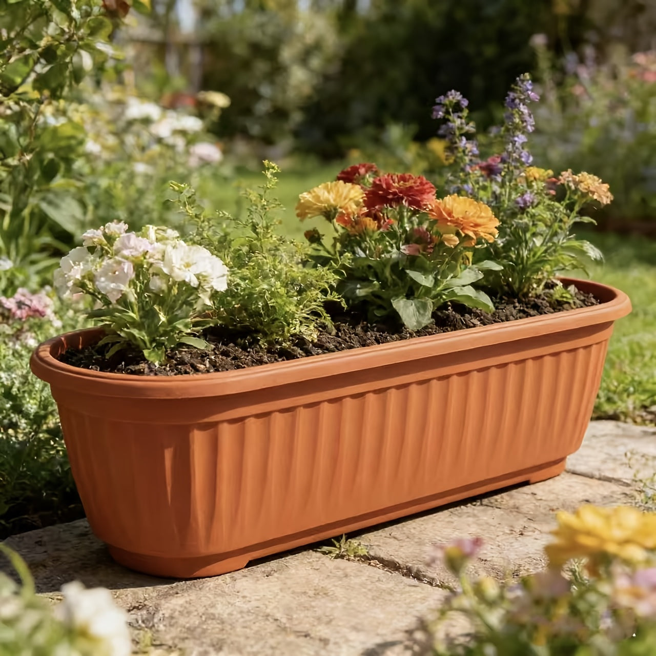 Stackable Garden Planters - Set of 12 Durable Pots