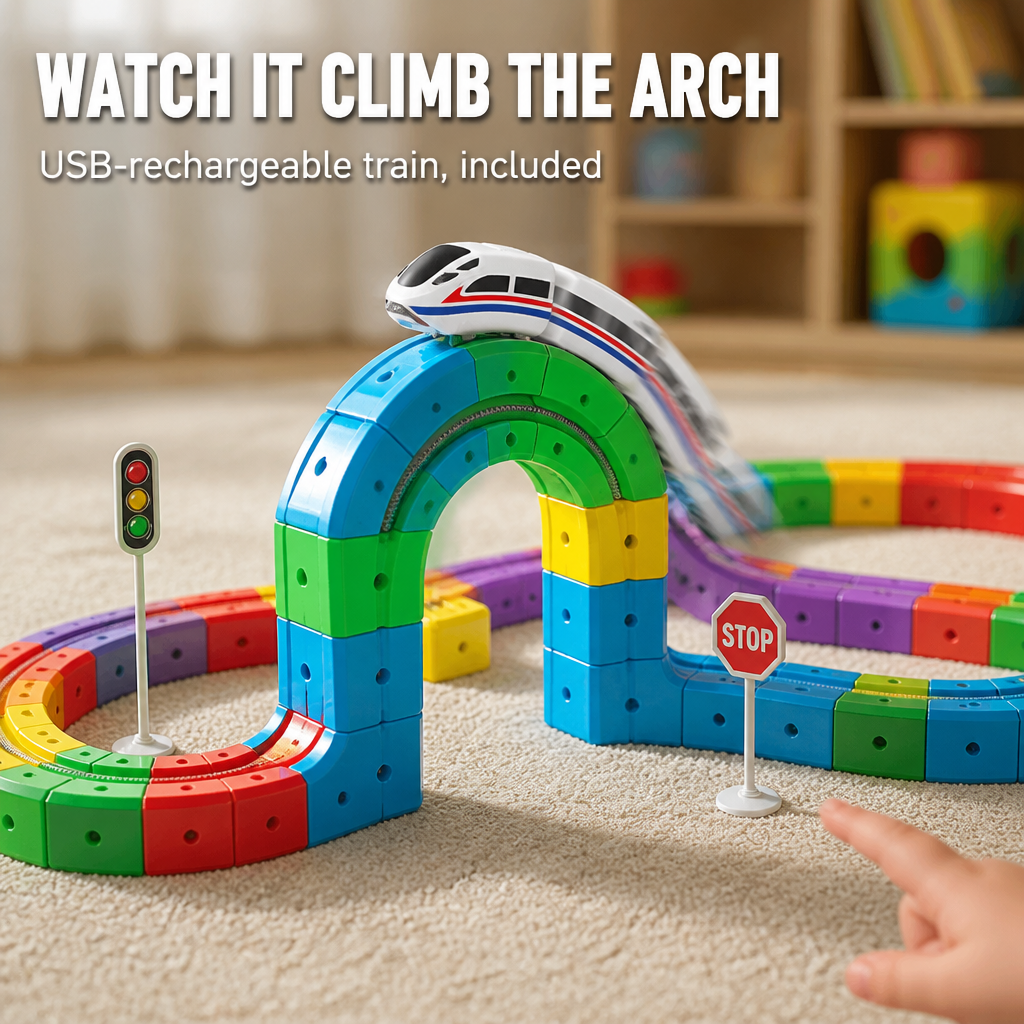 TurboTrail™ — Click-Together Cube Tracks That Engage Kids Beyond Screens For Hours