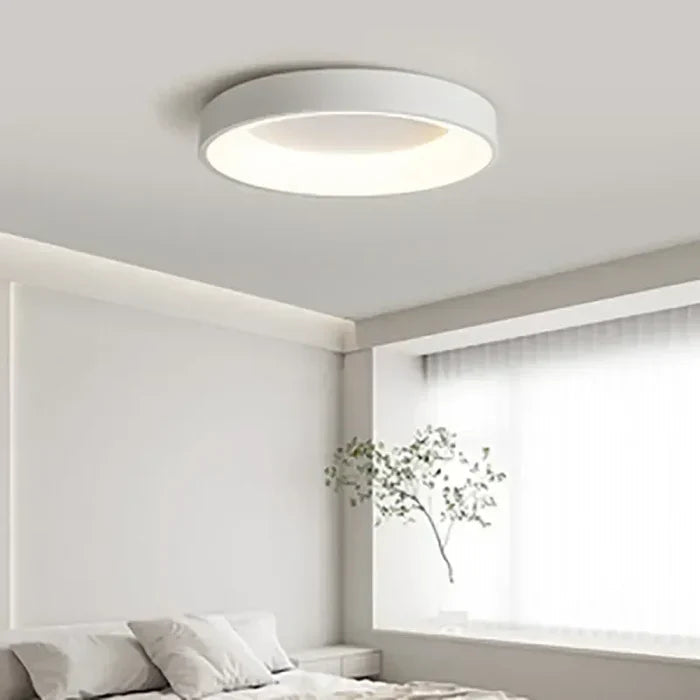 Round LED Ceiling Light – Scandinavian Design, Soft White