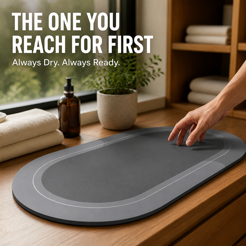 DrySure™ Quick-Dry Mat — Step Confidently Into a Safer, Fresher Bathroom Every Time