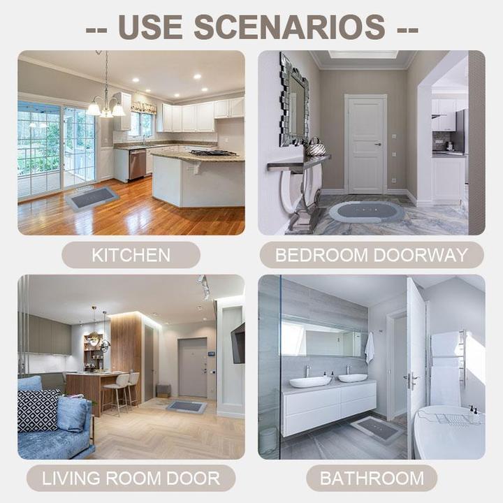 Ultra-Absorbent, Fast-Drying Bathroom Comfort Mat