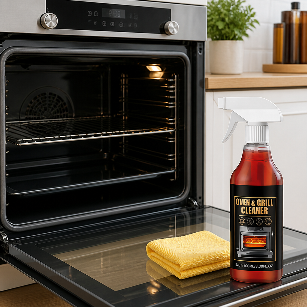 GlareEase™ — Melt Burnt-On Oven Grease in 5 Minutes, Zero Scrubbing